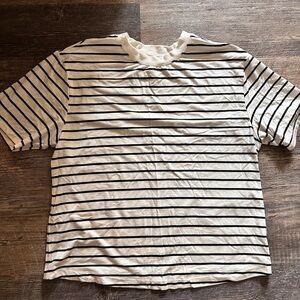 Black and white striped tshirt